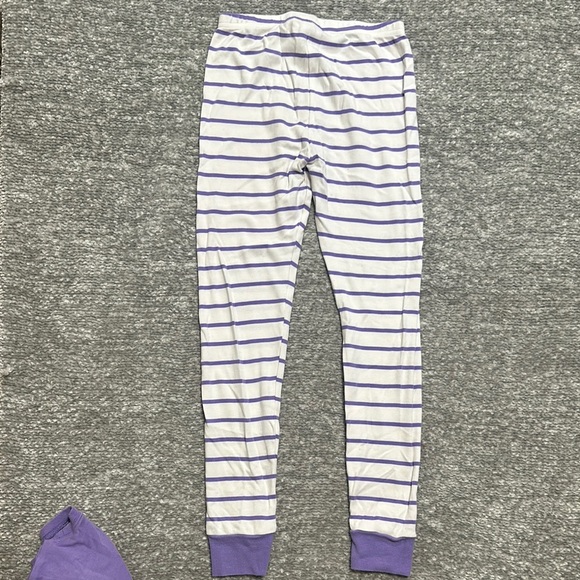 Custom purple pajama set popcorn appliqué monogram Eleanor size 12 - Picture 6 of 6